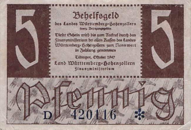 r.214b D 5 Pfennig 1947